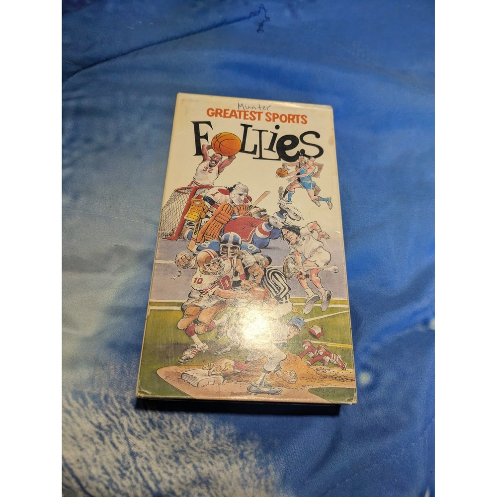 Greatest Sports Follies VHS 1990 CBS FOX Video Sports Bloopers NFL Films 2543